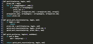 In this example, we illustrate how words can be sorted lexicographically (alphabetic order). Quick Sort Python Code Example