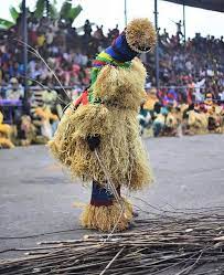 Masquerades are very important figures in Nigerian festivities. Many  cultures believe that they represent the ancestors while some believe they  are gods. Whatever the case, they are believed to be mystical and