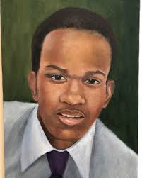 My portrait of Charles Locke from his graduation picture.