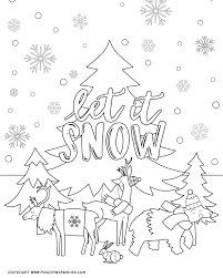 Playing snow in winter s for kidse5ef. Winter Coloring Pages For Kids Fun Loving Families