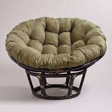 Olive Microsuede Papasan Chair Cushion Papasan Chair Papasan Chair Cushion Outdoor Papasan Chair