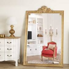 Miroir A Moulures Dorees 120x185 Victoire Maisons Du Monde