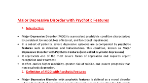 Image result for Depression with Psychotic Features Management