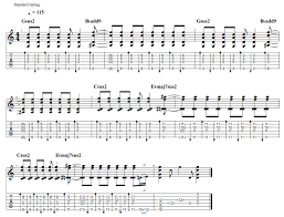 Standard tuning shoegaze chords
