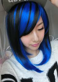 Compare Prices On Short Hair Black Online Shopping Buy Low Price Short Hair Black At Fac Blue Hair Highlights Blonde Hair With Blue Highlights Royal Blue Hair