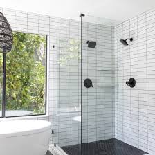 Those two qualities alone make porcelain tile a great choice for a shower. Makoto 10 X 11 5 Hexagon Matte Porcelain Tile In Kuroi Black Bedrosians Tile Stone