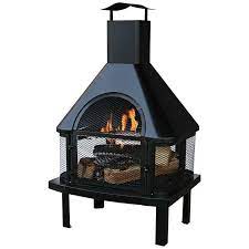 Black 43 1 2 High Wood Burning Outdoor Fireplace 85k93 Lamps Plus Outdoor Wood Burning Fireplace Wood Burning Fireplace Outdoor Fireplace
