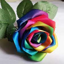 The wedding bouquet of today evolved from a victorian era cluster of flowers, ribbons and often feathers known as a posy. Rainbow Colour Rose Flowers Handmade Silk Satin Rose Flowers Wedding Bridal Bouquet Home Decoration Wedding Flowers Wedding Bouquets Aliexpress