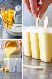Mango Yogurt Popsicles With Chocolate Glaze Happy Foods Tube Recipe Popsicle Recipes Homemade Fruit Popsicles Yogurt Popsicle Recipes