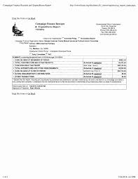 Campaign Finance Receipts & Expenditures Report