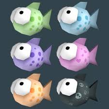 Cartoon Low Poly Fish With Multiple Textures 3d Model Low Poly Low Poly Games Low Poly Character