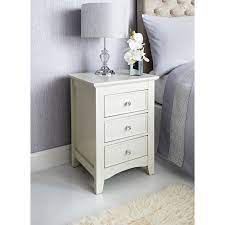 Arabella 3 Drawer Bedside Cabinet Boasting 4 Drawers This Chest Is Complete With Pretty Brushed Metal Bedside Cabinet Dresser As Nightstand Bedroom Furniture