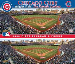 Chicago cubs 1000 piece stadium panoramic jigsaw puzzle. Wrigley Field Panorama Puzzle