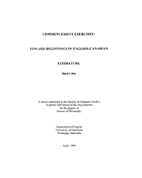 COMMENCEMENT EXERCISES: LITERATURE