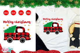 Seasons greetings, happy holidays, merry christmas from chip and dale! Merry Christmas Truck And Tree Graphic By Cute Files Creative Fabrica