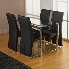 Dining table seating guide from home and timber. Compact Dining Set With 4 X Angela Thick Foam Padded Faux Leather Modernique