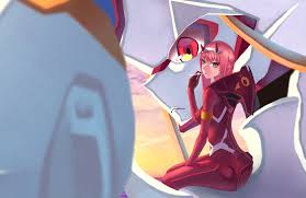 Anime Darling In The Franxx Robot Zero Two Darling In The Franxx Long Hair Pink Hair Green Eyes Horns Uniform Lolli Cero Dos Dibujos De Anime Fondo De Anime