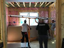 To cut drywall, score the measuring line several times with the utility knife to break the surface of the paper. Considering Installing Drywall In Your Home It S Harder Than You Think The Washington Post