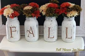Fall Mason Jar Vases Diy Mantle Thanksgiving Decorations Easy To Coordinate For Christmas Easter Valentines Day Themed With Images Fall Mason Jars Diy Fall Fall Diy