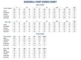 Proper Genuine School Uniform Size Chart Easton Pants Size