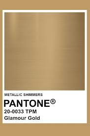 Glamour Gold Metallic Pantone Color In 2019 Gold Paint