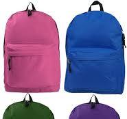 Mochila clásica al por mayor 18 pulgadas Basic Bookbag Bulk School Book  Bags 36pcs Lot, B (24 paquete), Mochilas Daypack