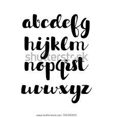 Students practice writing the letter a in upper and lower case; Latin Alphabet Lowercase Letters Cursive Font Stock Vektorgrafik Lizenzfrei 591982814