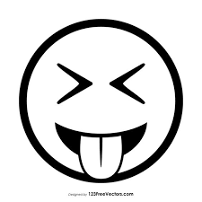 Face With Stuck Out Tongue And Tightly Closed Eyes Emoji Outline Emoji Coloring Pages Emoji Eyes Emoji