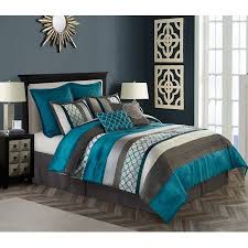 Black And Teal Comforter Set Walmart Pin On Bedding Ideas