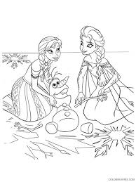 Get out your pinks and reds and color some love with this free romantic valentine coloring page. Frozen Coloring Pages Anna Olaf And Elsa Coloring4free Coloring4free Com