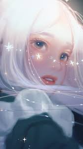 Maybe you would like to learn more about one of these? Bj12 Art Girl White Anime Cute Wallpaper