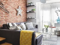 1 Living Cu Perete Placat Cu Caramida Aparenta Comfy Decor Loft Apartment Designs Modern Apartment Design