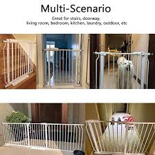 Vothco Extra Wide Baby Gates 71 5 Inch To 76 38 Wide Openings Tension Pet Dog Gate Pressure Mounted For Living Room Kitchen Stairs Doorwaysways Pricepulse