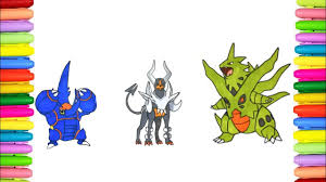 We do not intend to infringe any legitimate intellectual right, artistic rights or copyright. Pokemon Coloring Pages For Kids Mega Heracross Houndoom And Tyranitar Youtube