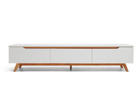 2 tiroirs à ouverture par système push/pull. Console Tv Design Scandinave Cima Dewarens