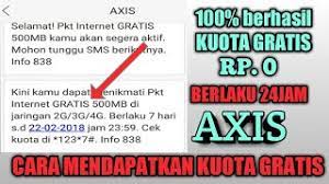 Trik internet gratis smartfren 2020. Kuota Gratis Cara Mendapatkan Kuota Gratis Axis 2018 Youtube