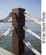 Holz Und Schnur Zaun Rope Fence Wood Post Fence