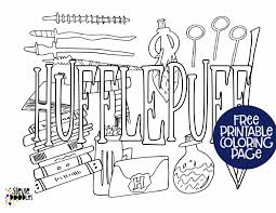 Designs include cornucopias, corn stalks, and turkeys! Free Printable Hufflepuff Coloring Pages Stevie Doodles Free Printable Coloring Pages