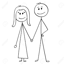 Want to discover art related to wife? Cartoon Stick Man Drawing Illustration Of Happy Couple Of Man Royalty Free Cliparts Vectors And Stock Illustration Image 95742954
