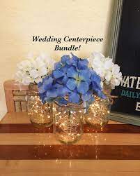 Bulk Of 10 Rustic Wedding Centerpieces Wedding Table Etsy Wedding Centerpieces Mason Jars Wedding Centerpieces Rustic Wedding Table