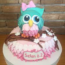 owl birthday cake baykuslu dogum gunu pastasi renkli tatlar cafe patisserie iletisim 0258 211 44 44 www renklitatlar com tr dogum gunu pastalar meyve