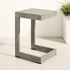 Portside Outdoor C Shaped Side Table In 2020 Modern Side Table Bedroom Side Table Side Tables Bedroom