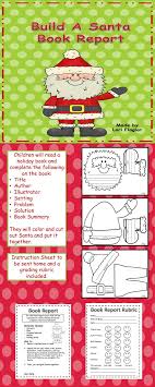Book Report Build A Santa Book Report Christmas School Christmas Classroom