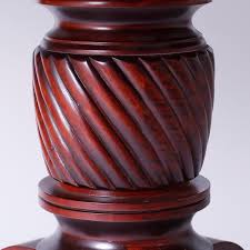 The romance of the british and west indies is captured in this stunning pedestal table with hints of exotic origins in the reeded base. British Colonial Or West Indian Style Dining Table For Sale At 1stdibs