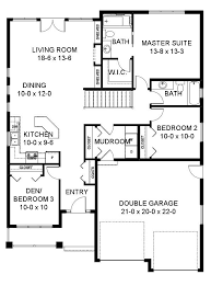 Architects didn't create floor plans with an l shape just because they look good. House Plan 96228 Traditional Style With 1403 Sq Ft 3 Bed 2 Bath