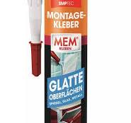 MEM Montage-Kleber Glatte Oberflächen - Stark & Lösemittelfrei