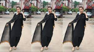 Payal dark blue plain suit. Sale Simple Black Salwar Suit Design Is Stock