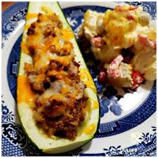 If you have a similarly sized zucchini, you can double the pat the zucchini dry and fill the cavity with the stuffing. Delicious Stuffed Zucchini Recipe Julias Simply Southern