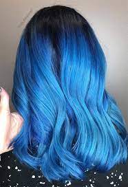Having starkly contrasting and sometimes severely clashing virulent shades of every nameable color in the palette saturate the previously virgin strands of hair imbues us with a sense of pride. 65 Iridescent Blue Hair Color Shades Blue Hair Dye Tips Glowsly