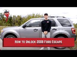 Many late model radios, computers, and modules are designed to work in conjunction with your car's vin # . How To Unlock 2008 Ford Escape No Keys